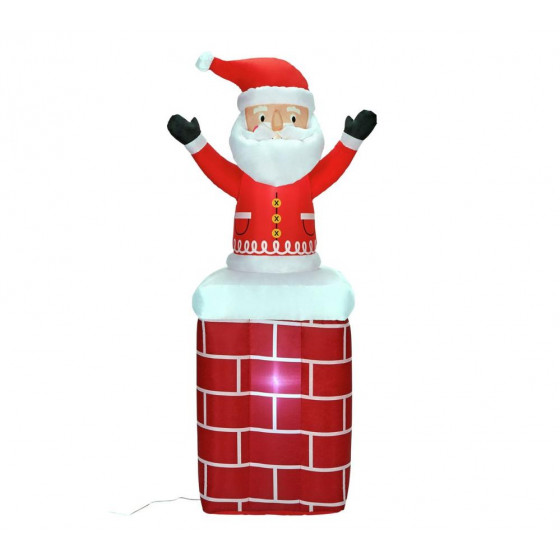 Home Inflatable Christmas Santa On A Chimney