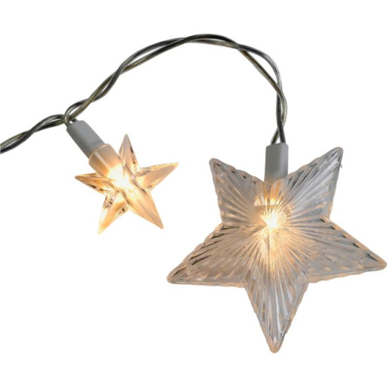 6 Star Window Christmas Decoration Lights - Clear