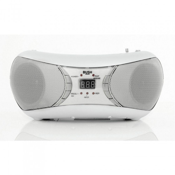 Bush Bluetooth Boombox White CD Players & Cassette Players Home