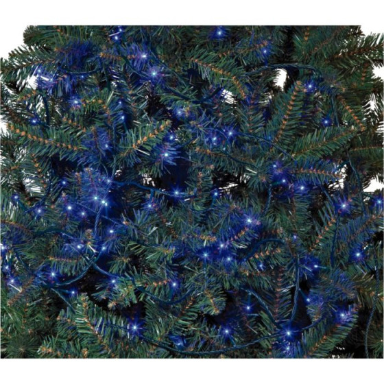 160 Multi-Function Blue LED Christmas Tree Lights