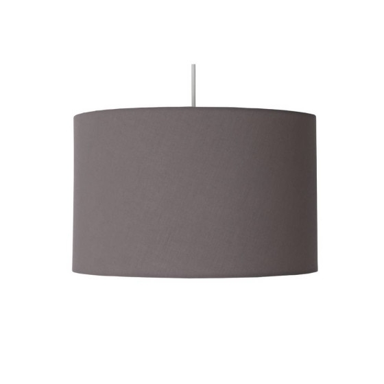 Home Large Drum Shade - Flint Grey