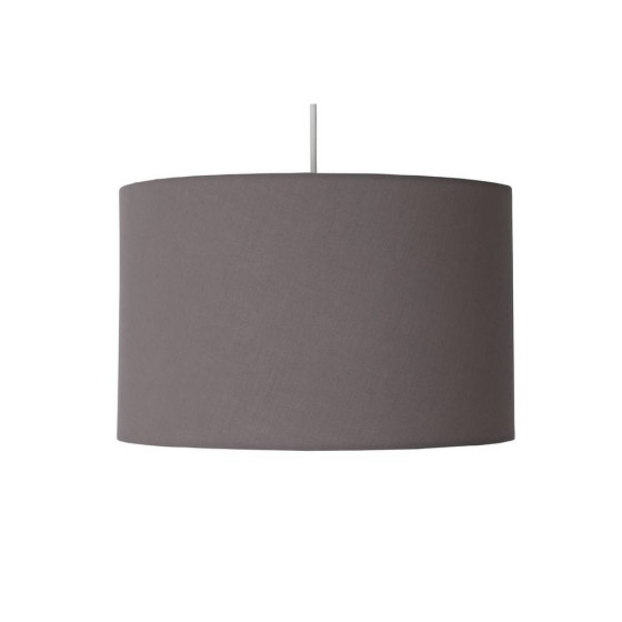 Home Large Drum Shade - Flint Grey