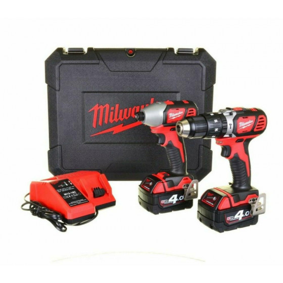 Milwaukee M18BPP2C-402C 18V Li-Ion RedLithium Cordless Twin Pack