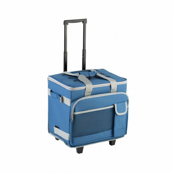 Home 35L Wheeled Picnic Cooler Bag - Blue