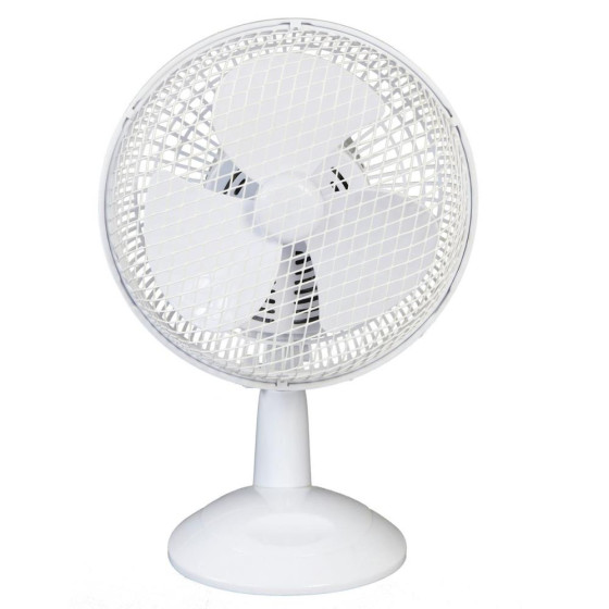 Challenge 7 Inch Oscillating Desk Fan - 2 Speed - White