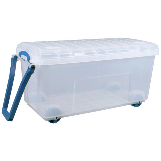 Really Useful 160 Litre Heavy Duty Trunk With Handles - Clear