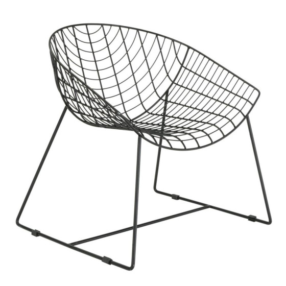 Habitat Leopold Garden Chair - Black
