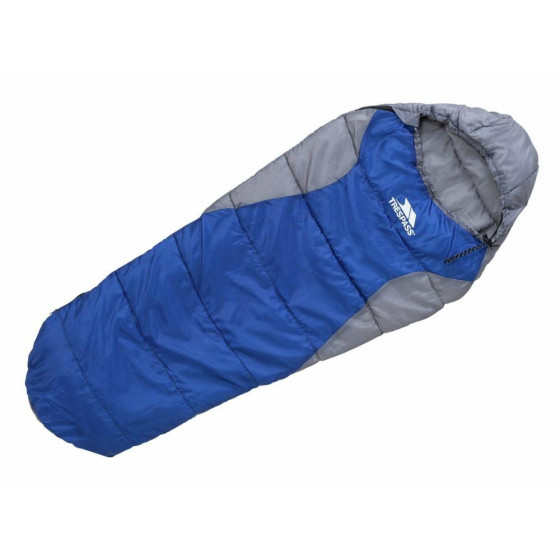 Trespass 250GSM Junior Mummy Single Sleeping Bag - Blue