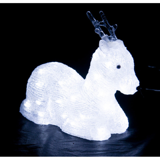 LED Acrylic Christmas Sitting Reindeer