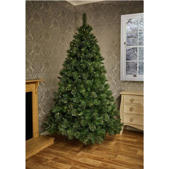 Ridgemere Pre-Lit Pine Dew Drop Tip Christmas Tree - 7ft