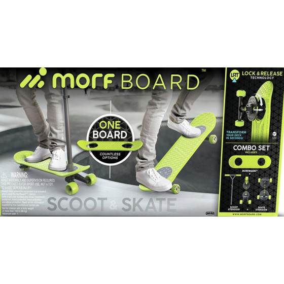 Morfboard Skateboard & Scooter Combo Set