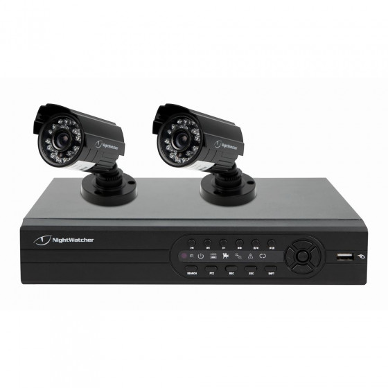 Nightwatcher NW4D1 4 Channel 2 Camera CCTV Kit