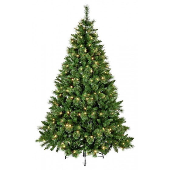 Ridgemere Pre-Lit Pine Dew Drop Tip Christmas Tree - 7ft