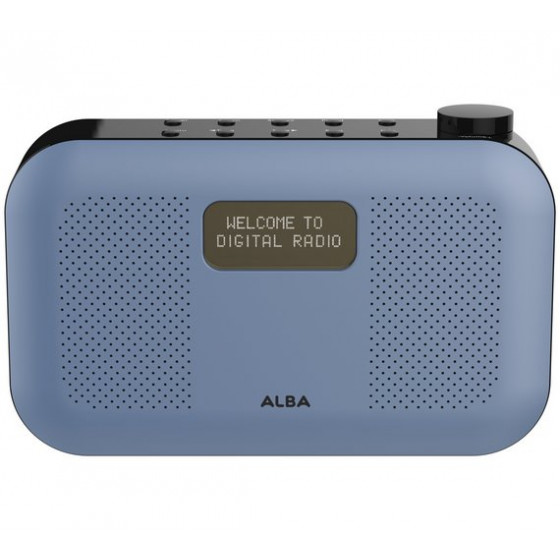 Alba Stereo DAB Radio - Blue (Battery Operated Only)