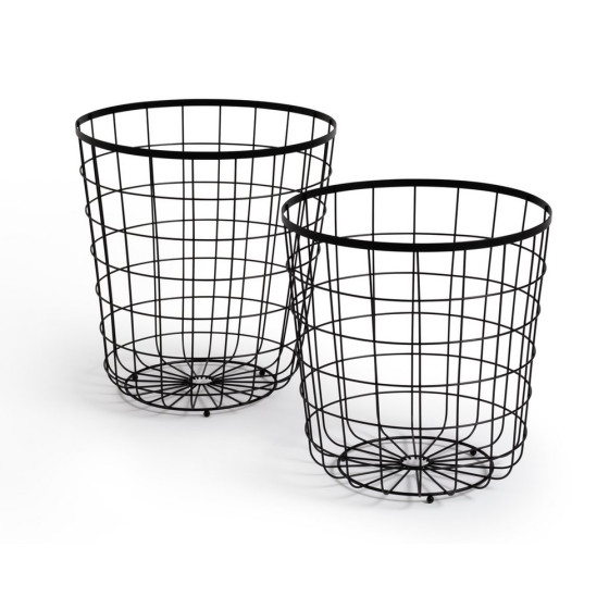 Habitat Mid Century Wire Baskets - Grey