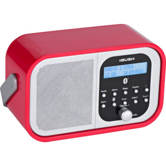 Bush DAB/FM Radio with Bluetooth - Red