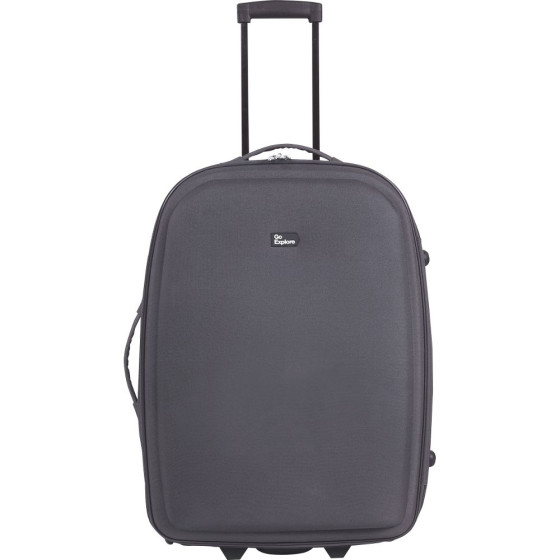 Go Explore Small 2 Wheel Suitcase - Grey
