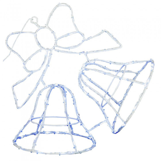 Swinging Bells Light Christmas Decorations - White