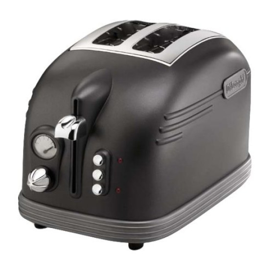 De'Longhi CTM2023 Toaster 2 Slice - Metropolis Grey Finish