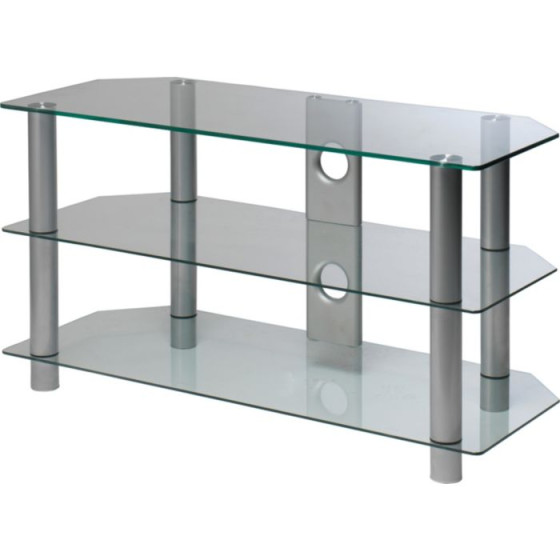 Clear Glass TV Stand - Up to 42 Inch