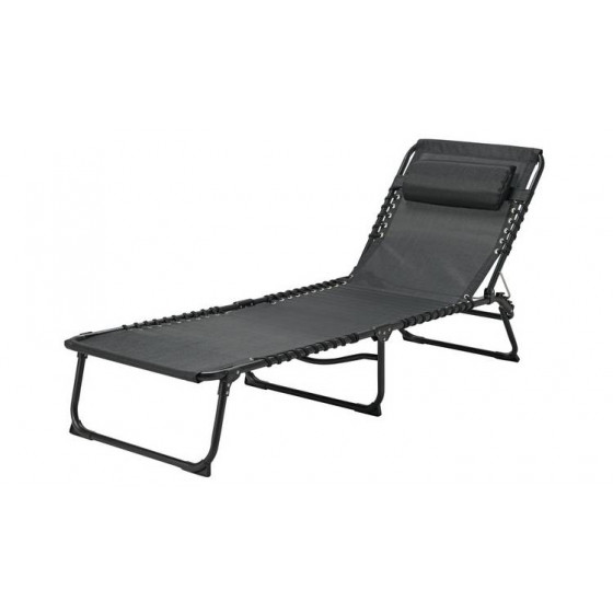 Home Set Of 2 Sun Loungers - Black