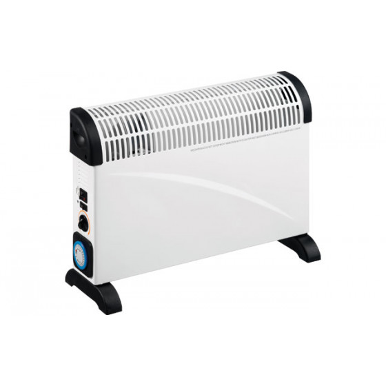 Challenge Convector Heater with Thermostatic Control, Timer and Turbo Fan - 2kW