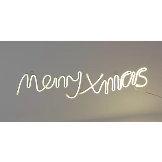 Habitat 266 Neon Merry Xmas LED Christmas Light - Warm White