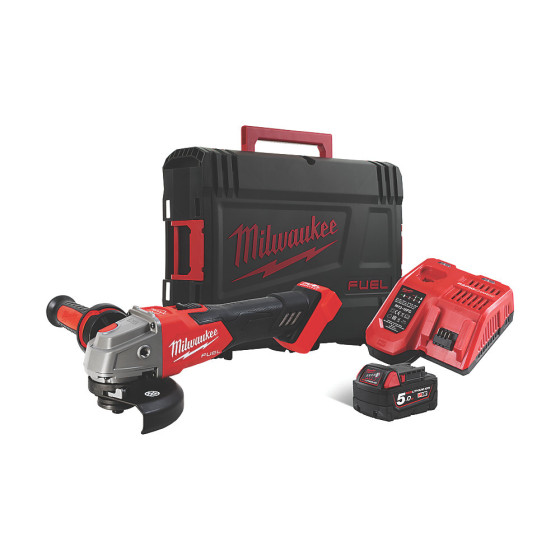 Milwaukee M18FSAG115XB-501X 18v 4½" Cordless Angle Grinder