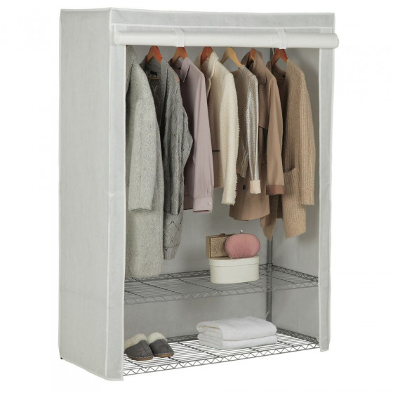 Double Heavy Duty Wardrobe - White