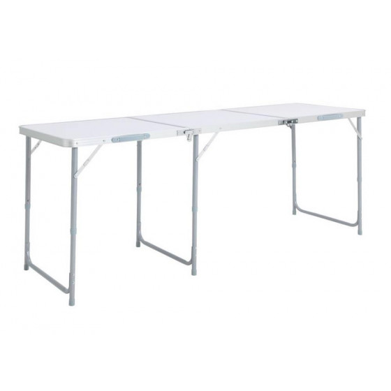 ProAction Height Adjustable 180cm Folding Camping Table