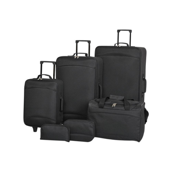 Argos Value Range 6 Piece Luggage Set - Black