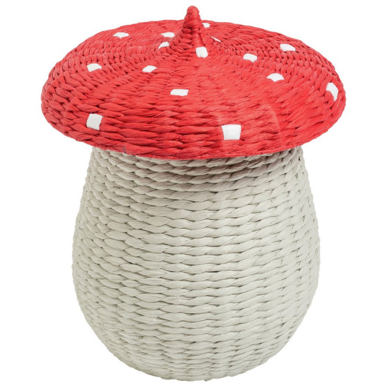 Home Toadstool Laundry Basket - White & Red