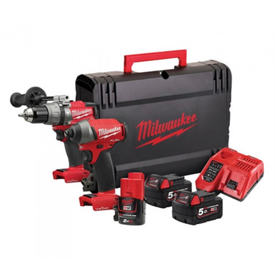 Milwaukee M18ONEPP2A-523X 18v ONEKEY Cordless Drill & Impact Driver Set