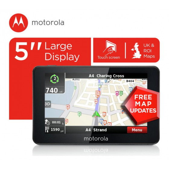 Motorola 5 Inch UK & ROI Sat Nav (No Instructions)