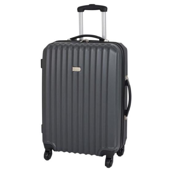 Go Explore Medium 4 Wheel Suitcase - Charcoal