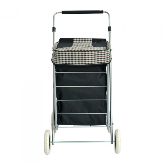 23" High 4 Wheel Shopping Trolley - Multicoloured