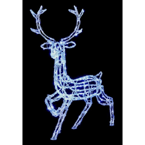Premier Decorations 240 LED Acrylic 1m Reindeer Christmas Light