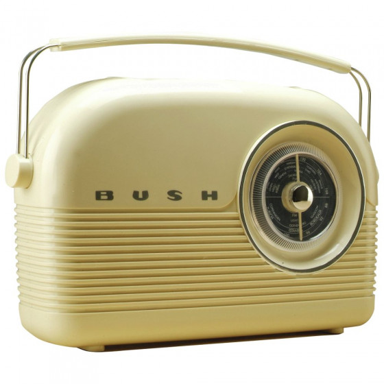 Bush Retro DAB Radio - Cream (Battery Operated Only)