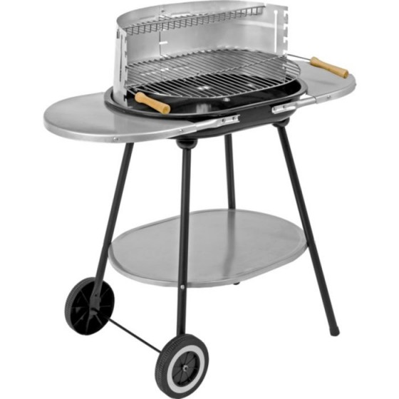 Steel Trolley Charcoal BBQ (Slight Rust)