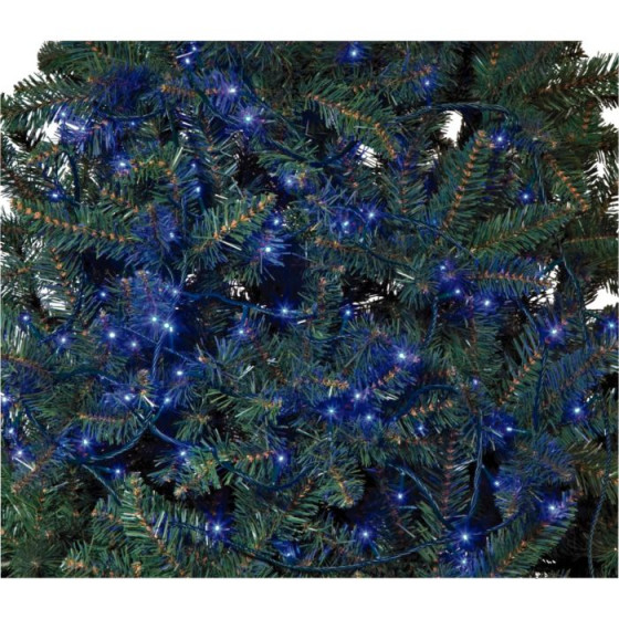 80 Multi-Function LED Christmas Tree Lights - Blue