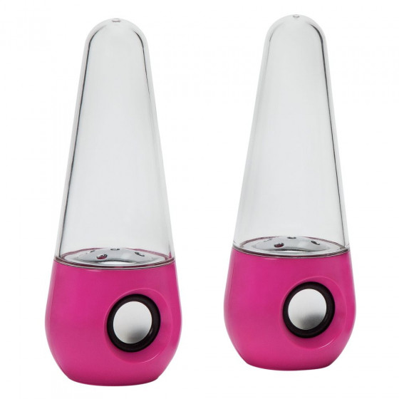 Pretty Pink Water Dancing Speakers