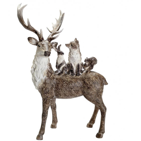 Home Winters Cabin Christmas Stag & Friends