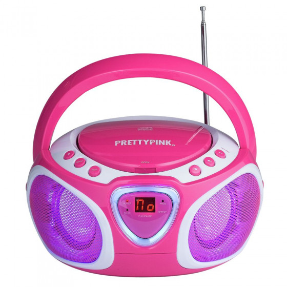 Pretty Pink CD Boombox