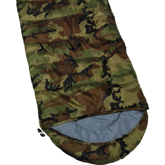 ProAction 200GSM Single Junior Sleeping Bag. (Army Style)