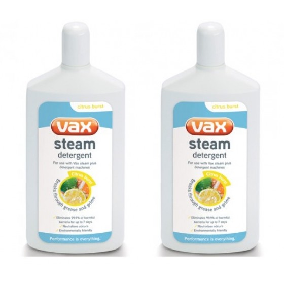 2 x Vax Steam Detergent Solution 500ML S2S S2ST S6S Bare Cleaner Mop Pro Grime