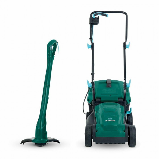 McGregor Corded Electric 33cm Lawnmower & Trimmer Twin Pack