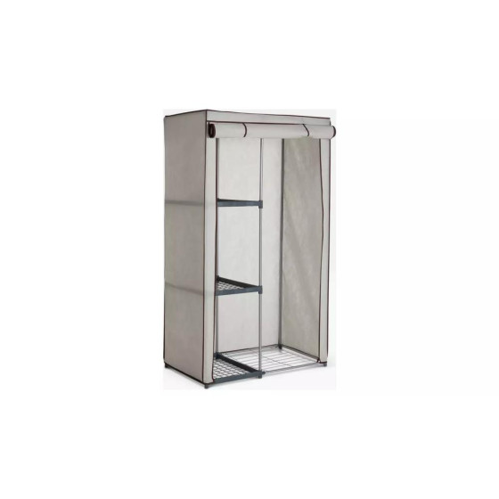 Home Covered Single Wardrobe - Cream