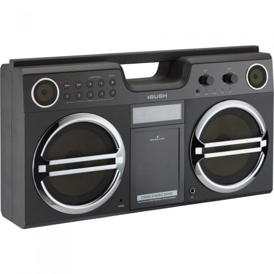 Bush Boombox with Docking Station - Black