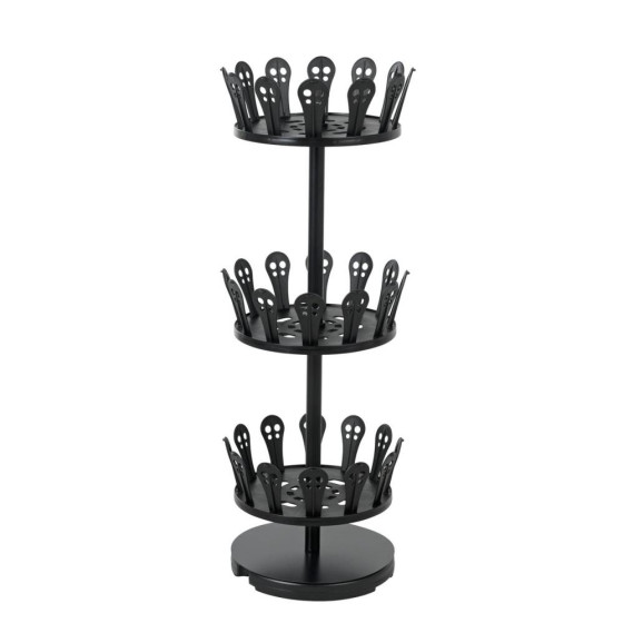 Home Spiral Open Shoe Rack - Black