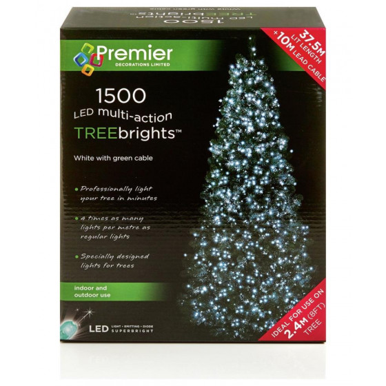 Premier Decorations LED Treebright String Lights - White